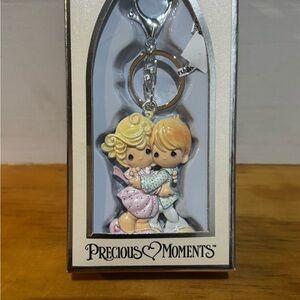 Precious Moments Pink and Blue Couple Keychain